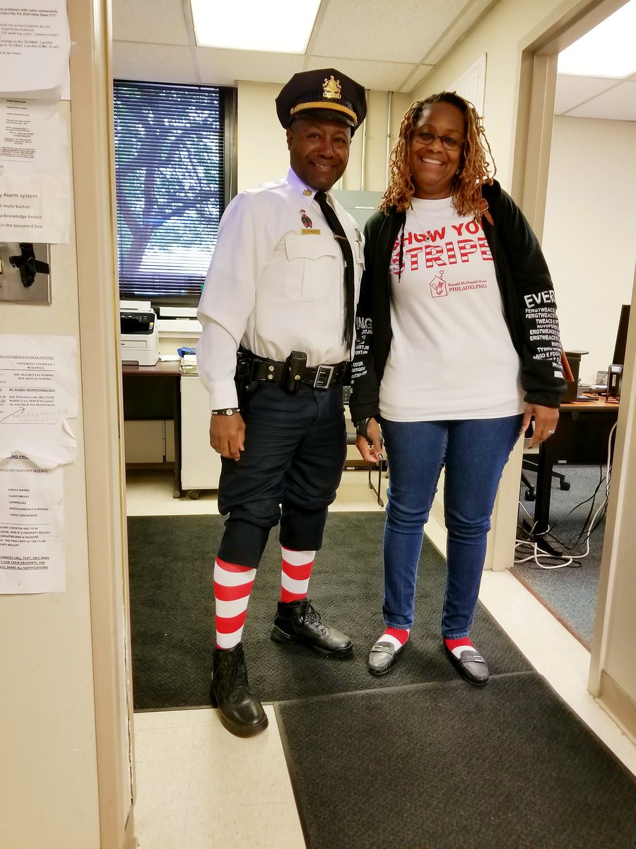 Moody523's tweet photo. @Philarmh #TemplePolice #showyourstripes for #ronaldmcdonaldhouse #MyPRMH https://t.co/NZWthCFVjM