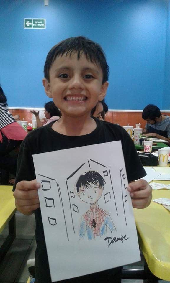 karencastrosv's tweet photo. Comparto el dibujo de mi hijo #MarcosDavid gracias a los chicos del #IncreibleMundodeLosIlustradores por la compra de nuestro BICMAC https://t.co/VMXLa6KAQL