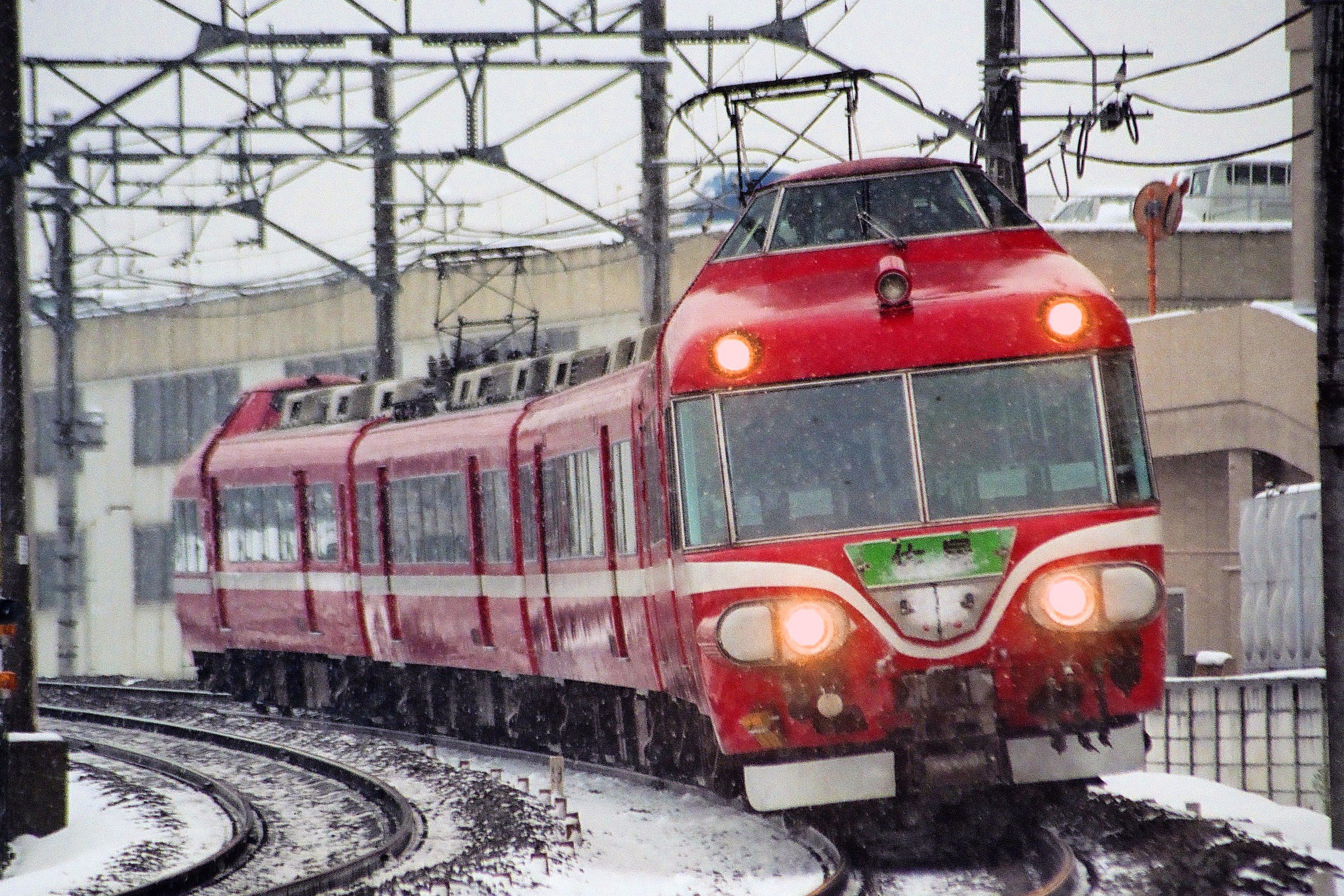 名鉄　7000系　特急仕様　白帯 名鉄 7000系 白帯車 特急仕様