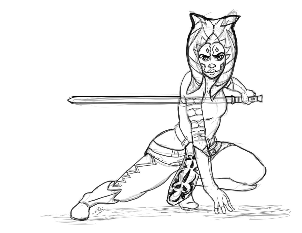 TheCreativeKay's tweet image. I finally decided to finish watching clone wars so...
#FanArtFriday #StarWars #clonewars #ahsokaTano #digitalsketch