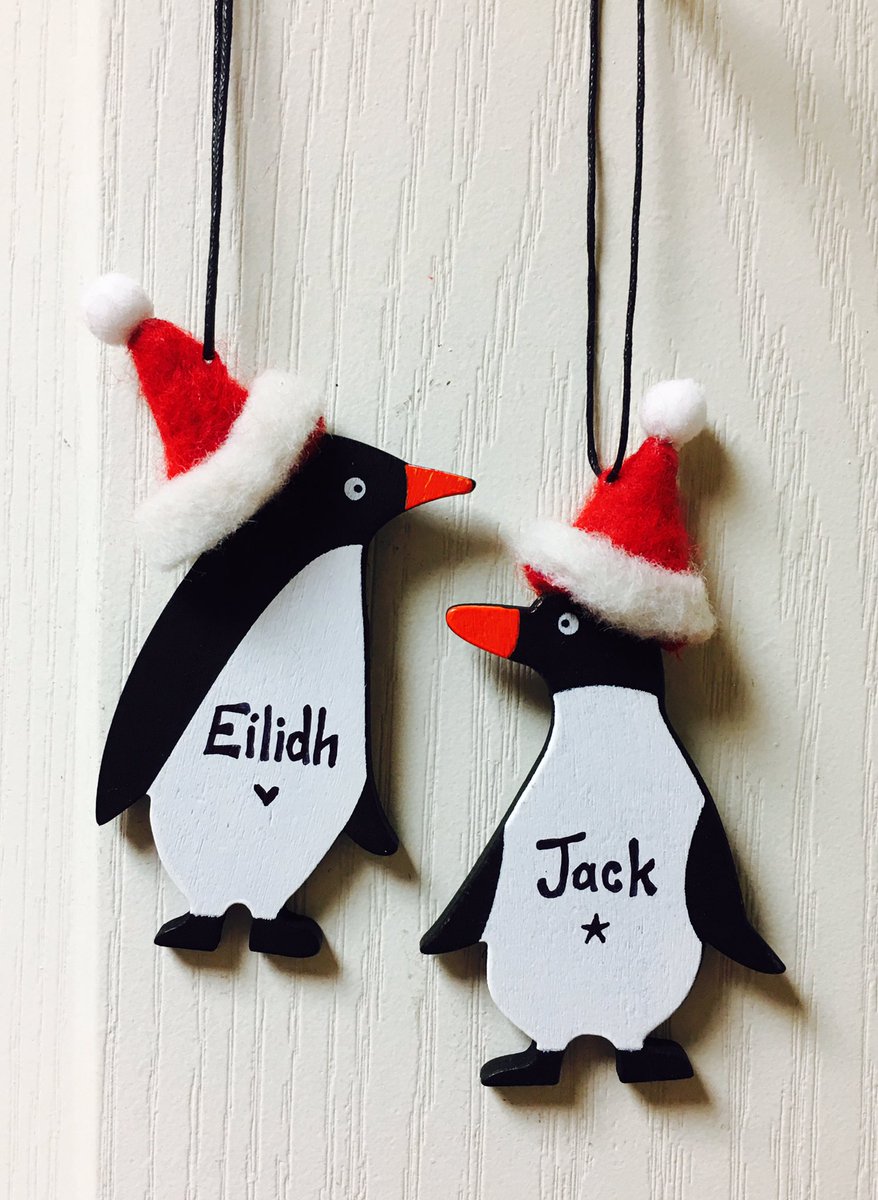 Pppppick up a penguin, just £4 each #drawingroomshop #personalised #giftsforkids #Christmas2017