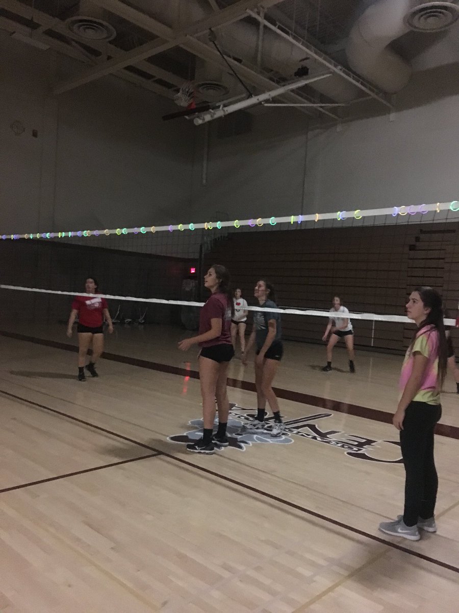 GFCVolleyball's tweet photo. Glow in the dark Volleyball #memories #gfcvolleyball #lockinfun https://t.co/AGjFguis8T