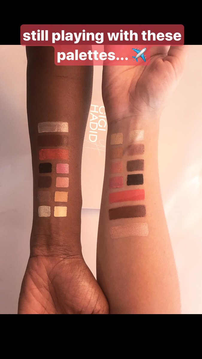 HadidNews's tweet photo. Sneak peek at the Jetsetter palette! #GIGIxMAYBELLINE https://t.co/OR1nbtsViJ