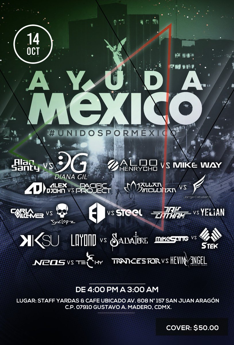 Stekmx's tweet photo. Muchas gracias a los que escucharon #FS101 y gracias a Alex Ucan por el fantastico GM! nos vemos mañana en este gran evento!
#AyudaMexico https://t.co/FKeQ5c0eUr