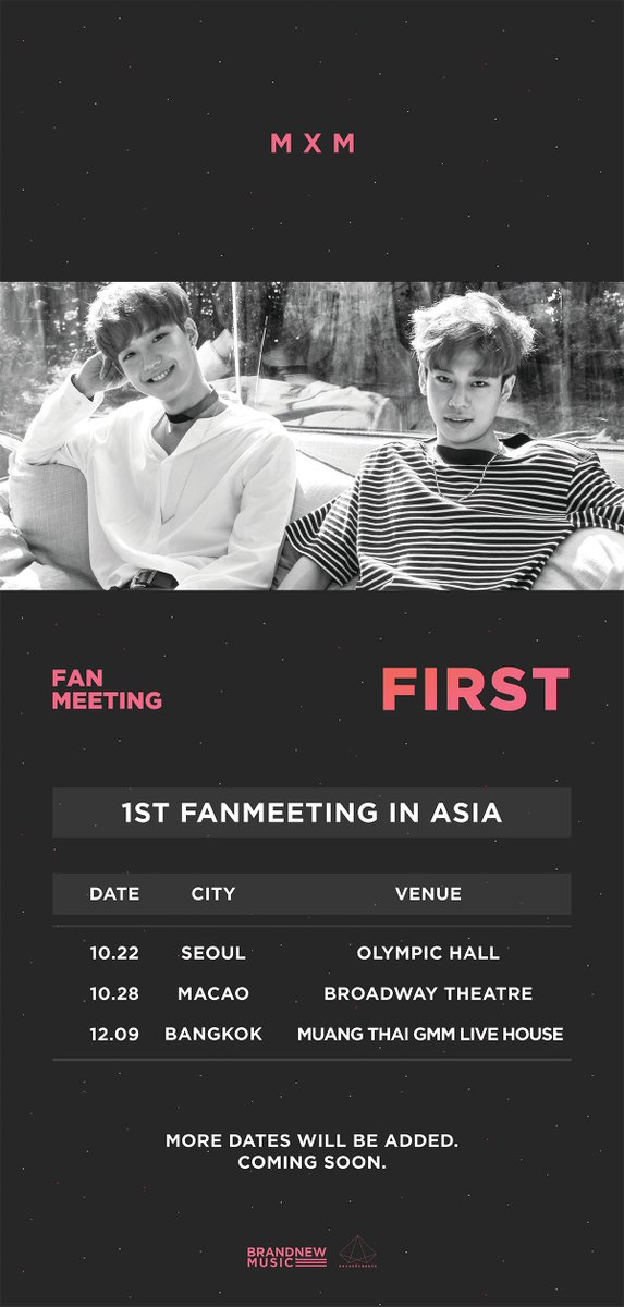 bnmboysofficial's tweet photo. [#MXM/NOTICE] MXM 1st FANMEETING [FIRST] IN ASIA

#브랜뉴뮤직 #브랜뉴보이즈 #임영민 #김동현 #FIRST https://t.co/CNXchei3gP