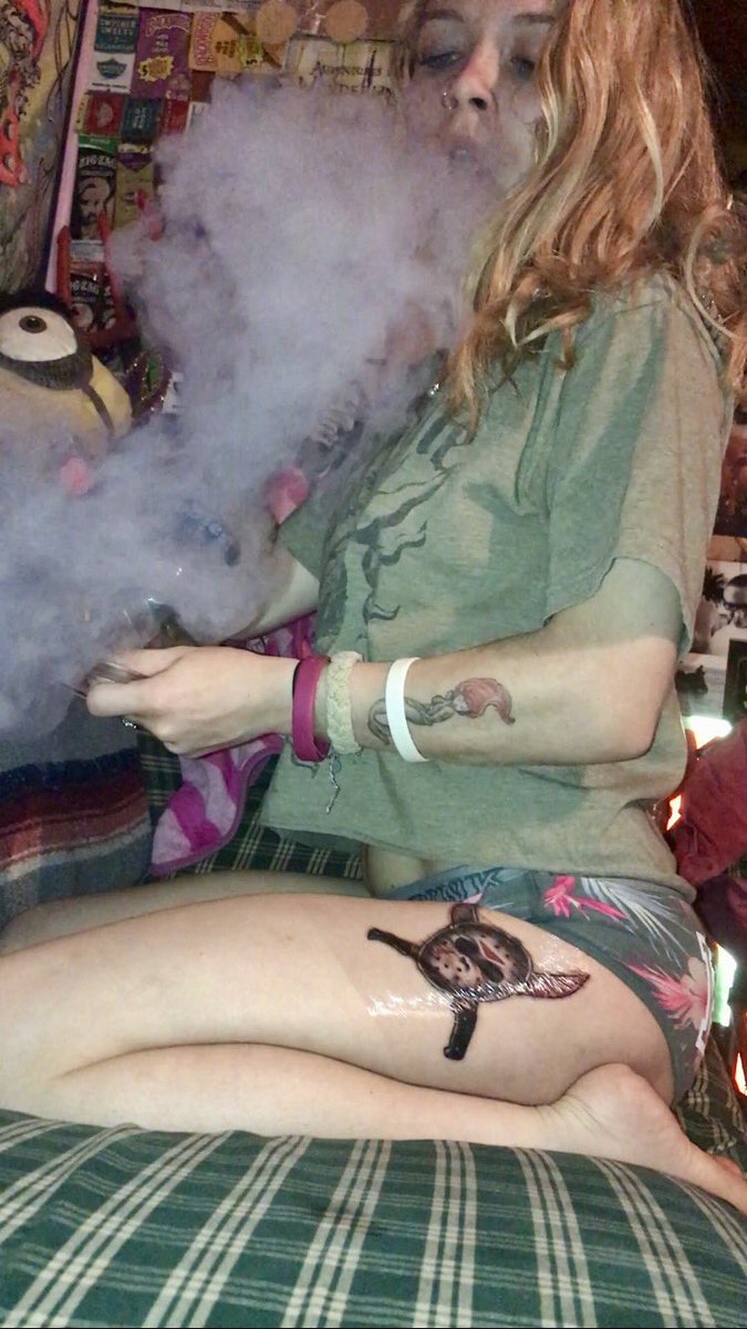 mushroomth0ts's tweet photo. i'm constantly ganna be showing off my new tattoo, even in bong rips #SorryNotSorry https://t.co/lh1So8f4a8