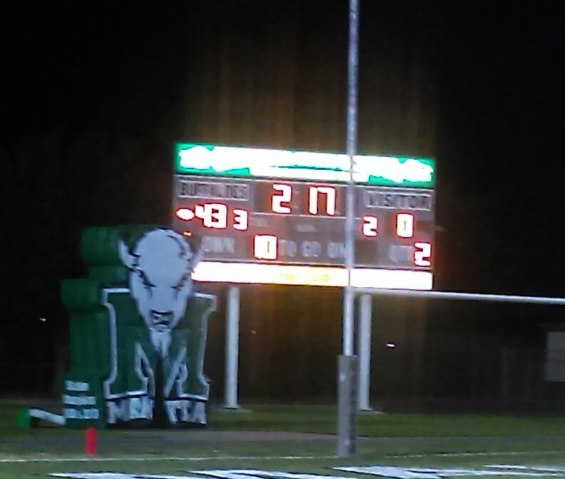vvr8858's tweet photo. @warriorsvox @MantecaSports still in first half, Russell and Campiotti with TD runs in second quarter. Buffaloes ahead, 43-0 https://t.co/7LOqdFI2jm
