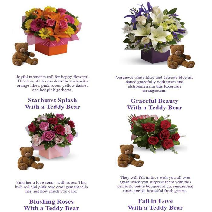 floristsnz's tweet photo. Which one you think is better?
**DOUBLE THE GIFT**
Flowers with a Soft Toy Bear
https://t.co/4UK6tCeAhX
#Flowers #Gift https://t.co/bfbntCzKUX