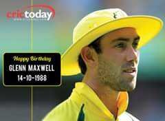 Happy birthday Glenn Maxwell
My favourite hitter batsman 