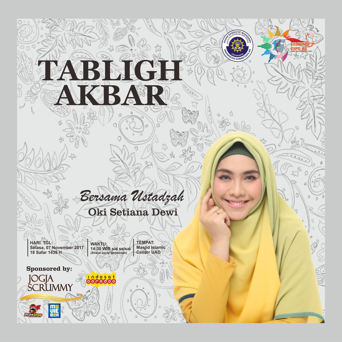 Cara pendaftaran dengan format, KETIK NAMA (TABLIGH AKBAR EXPO #5)
KE LINE
line.me/R/ti/p/%40wfr8…