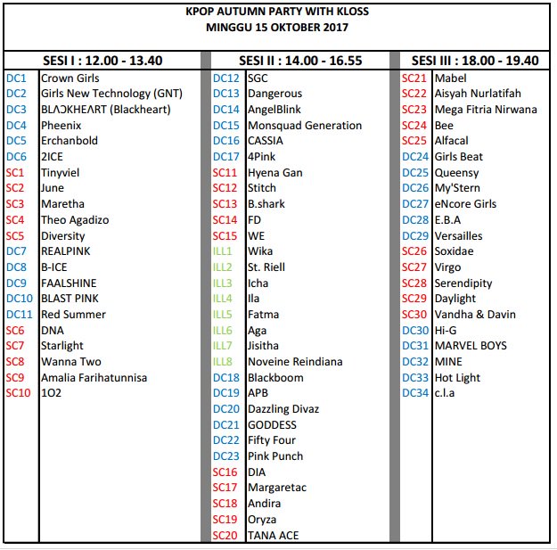 kpopmedbuzzer's tweet photo. [RUNDOWN ACARA]
Mohon cek pic
.
*maaf ada revisi untuk peserta SC https://t.co/812srs5p8V
