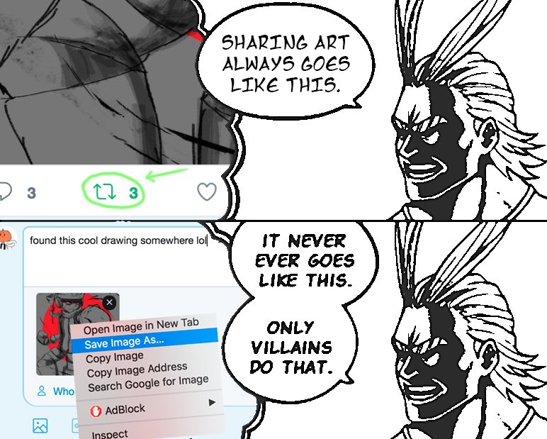 all might teaches about sharing art
