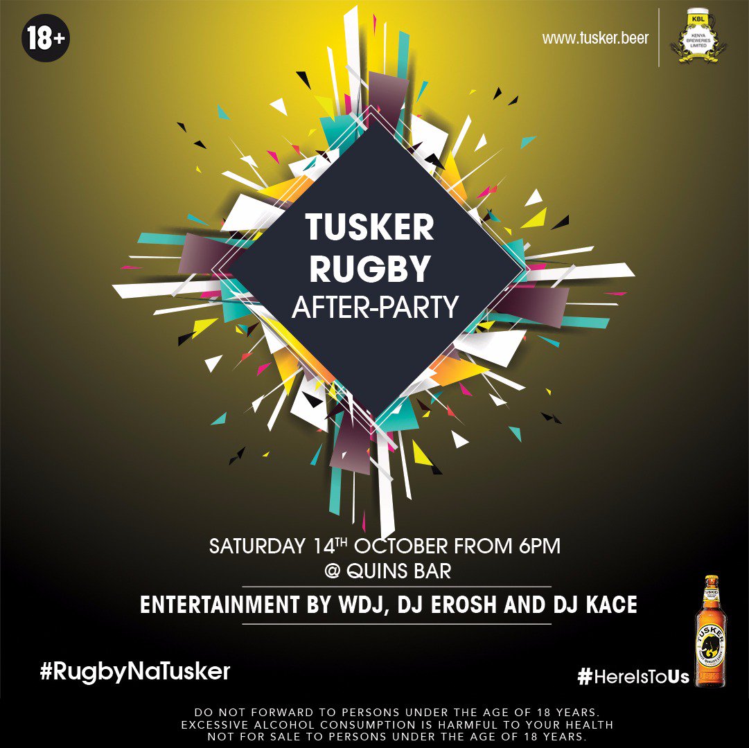 it's a #Christie7s weekend! Karibuni Quins for some rugby action, nyama choma... and rugby NA TUSSSKKKERR! #RugbyNaTusker