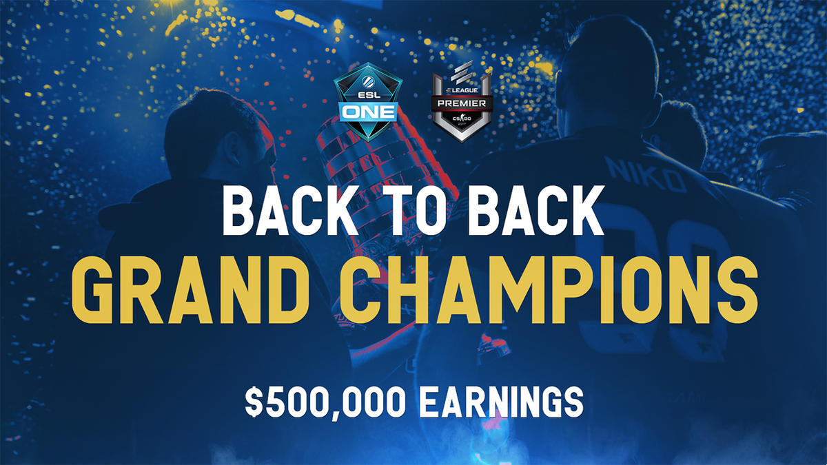 FaZeClan's tweet photo. ELEAGUE Champions.
$500,000 Champions.

BACK TO BACK CHAMPIONS.

#FaZeUp https://t.co/K6eMhOLk8v
