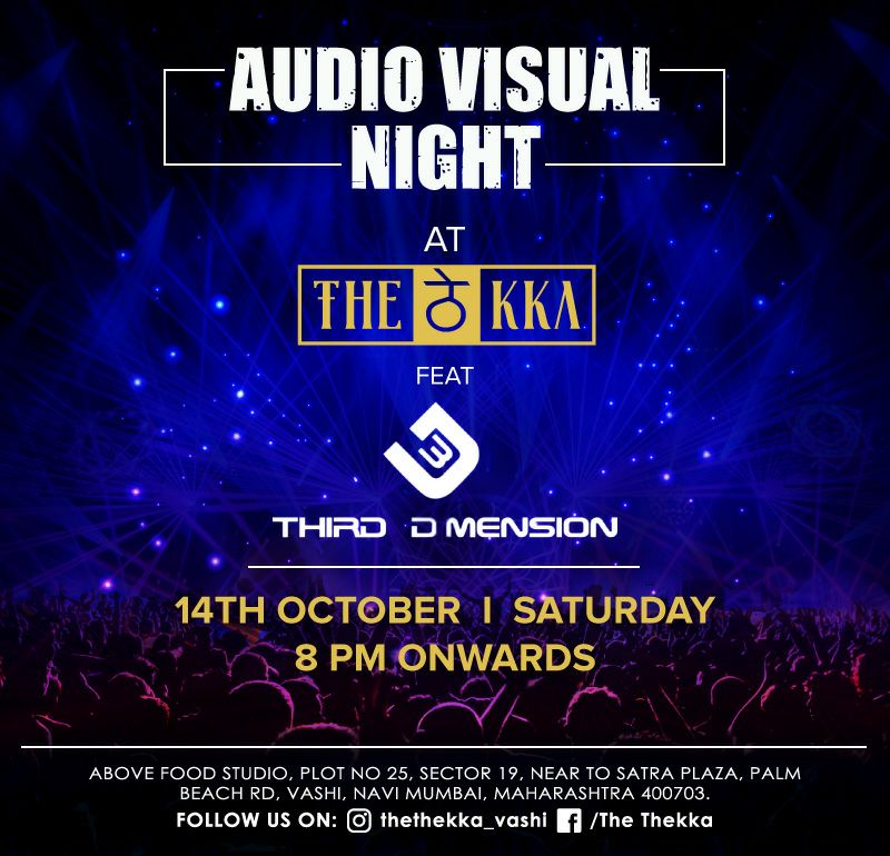 djvinit's tweet photo. Playing Tonight At The Thekka, (The Food Studio) Navi Mumbai.
#ThirdDimension #Live #AudioVisualSet #TheThekka #TheFoodStudio #NaviMumbai. https://t.co/OeENkVY0ZQ