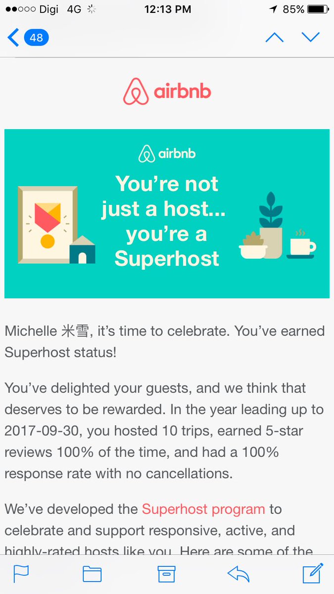 Michell_Chell's tweet image. Thank you #airbnb for the recognition! 3 months into the industry and we finally earn our 1st badge! #thankyou #airbnbhost #airbnbsuperhost #airbnbmalaysia