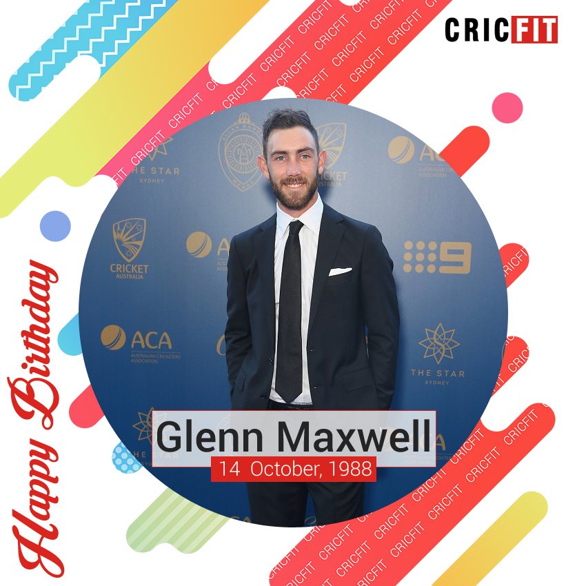 Cricfit Wishes Glenn Maxwell a Very Happy Birthday! 