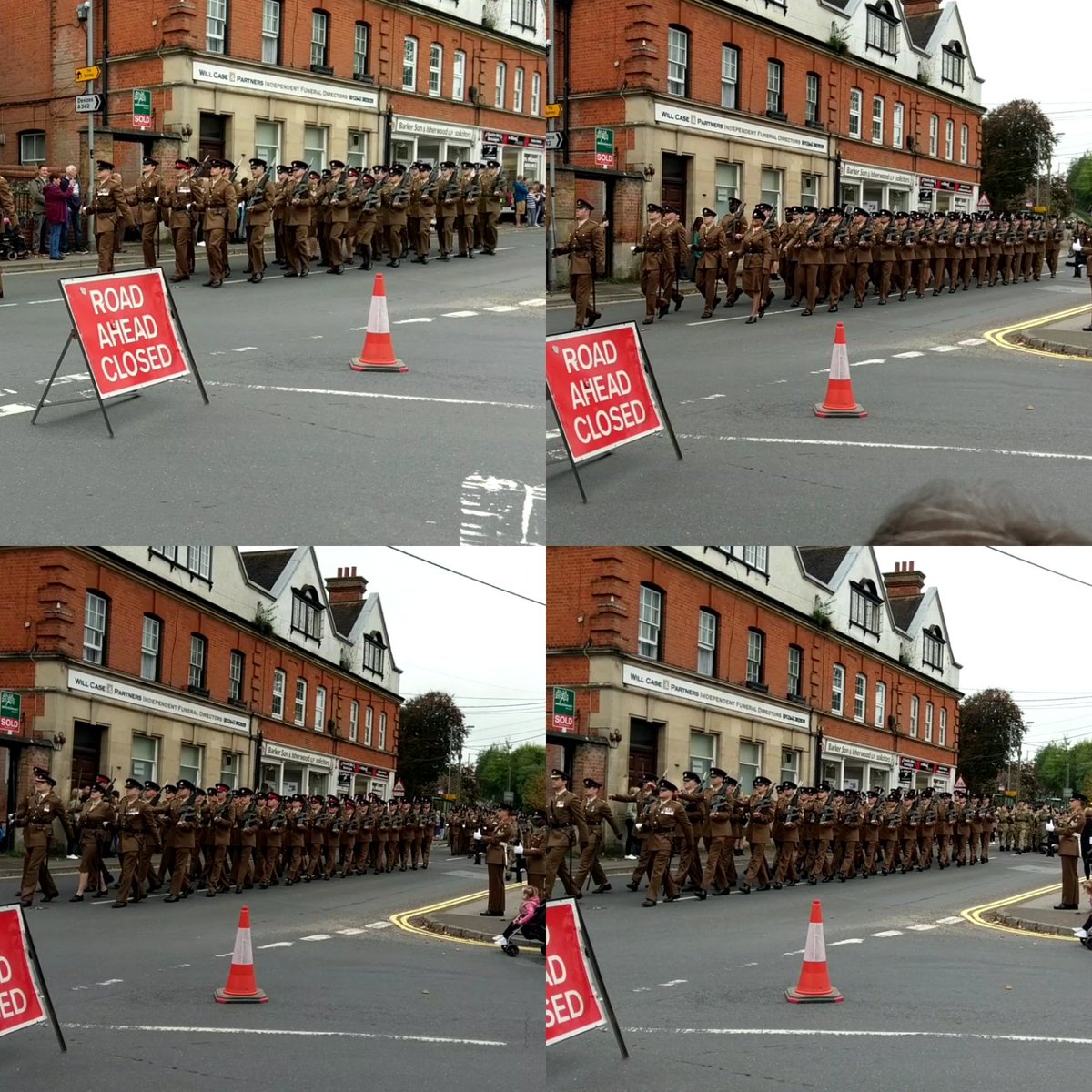 JohnOttaway's tweet photo. My old REgiment, march through my new home. @26EngineerRegt get the Freedom of Ludgershall #AlwaysASapper https://t.co/CVMtN2dfS3