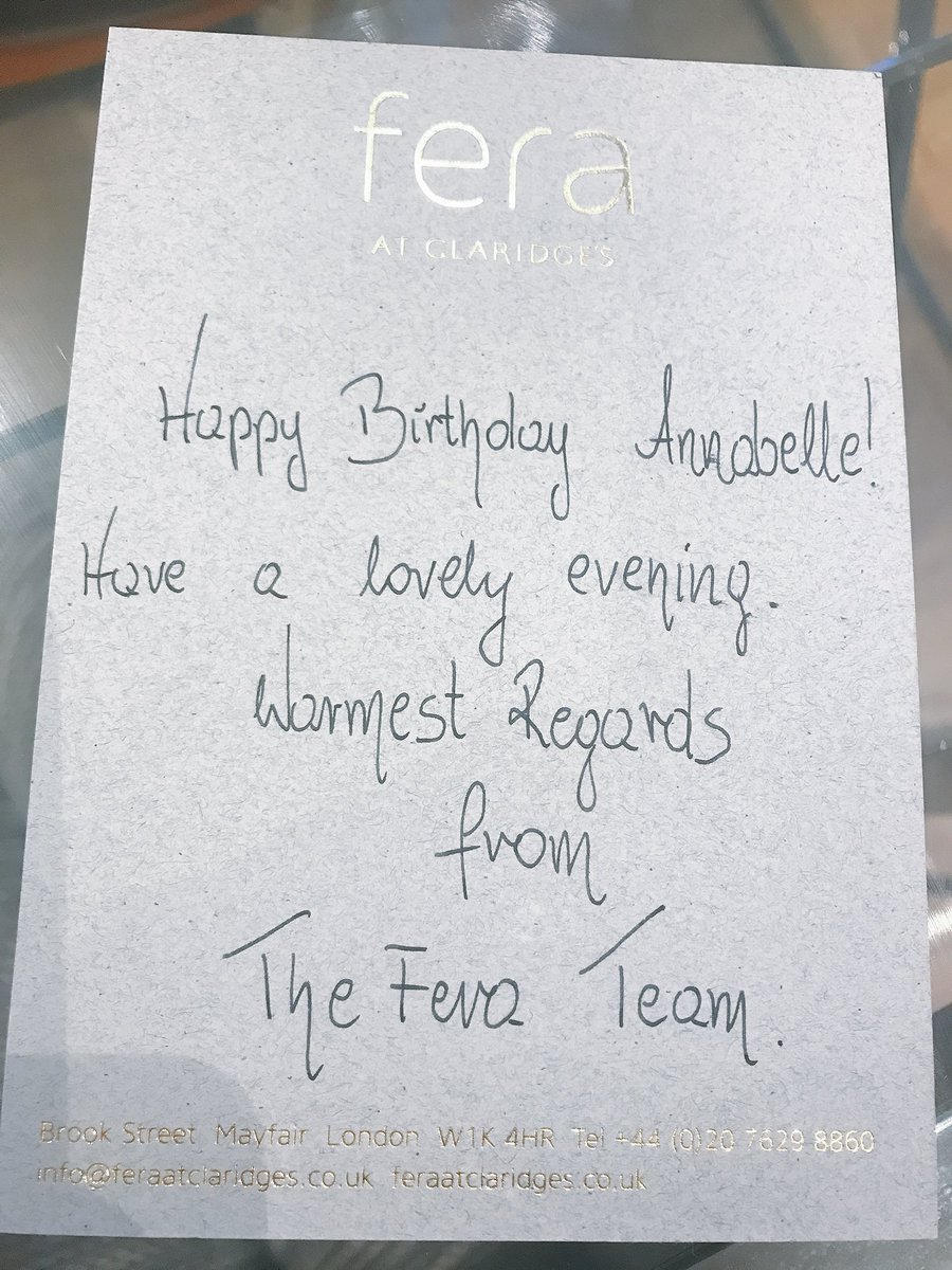 Annabellenights's tweet photo. The loveliest of times where had. Rounding up to a perfect evening at Fera #7courses #claridges https://t.co/GsYnSrBHW1