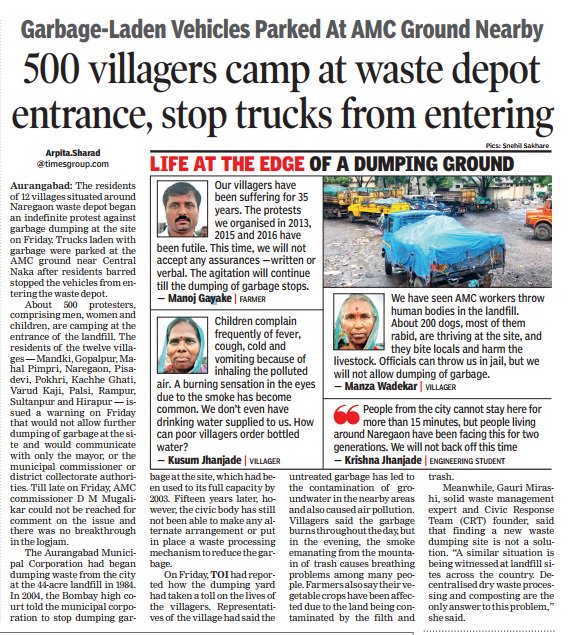 ArpitaSharad's tweet photo. When the #AamAadmi becomes #AngryAadmi things can become difficult for the #KhaasAadmi #MyCoverage @TOIIndiaNews #Landfill https://t.co/l5viBERJB6
