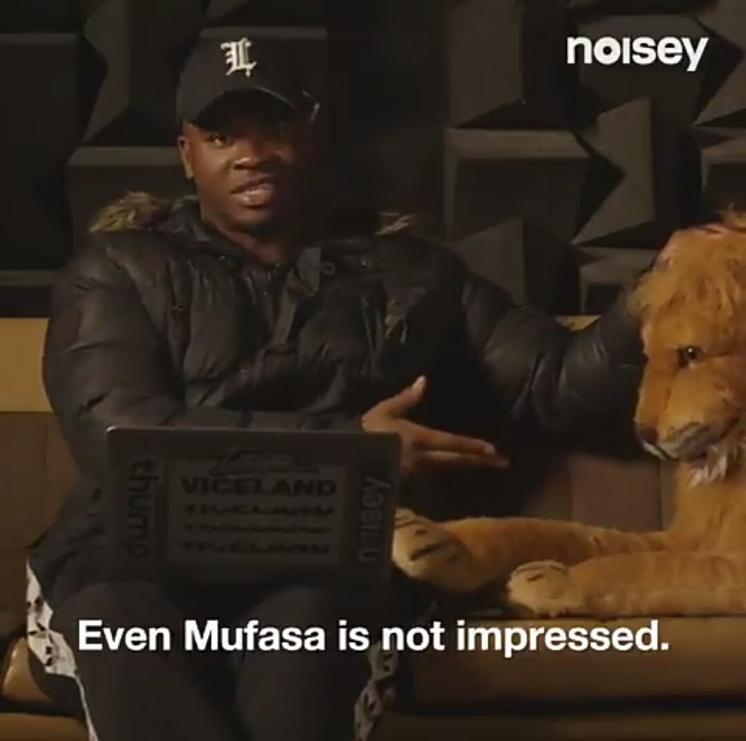 Teller0303's tweet photo. Even Mufasa is not impressed with #SupermanVideo views @CassperNyovest , let's get it to Millie Views,#Thuto vids are Millie materials!!! https://t.co/kfiVLxl71N