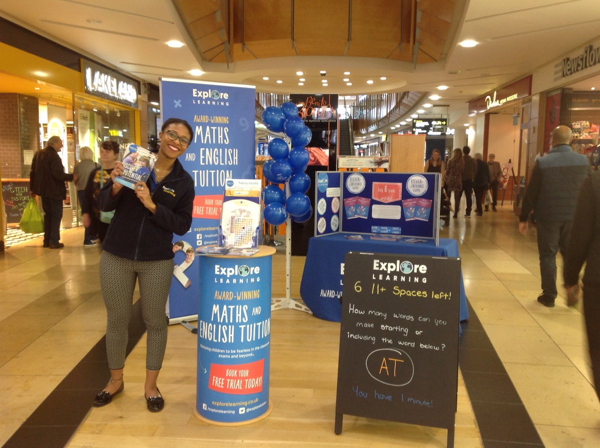 LucyhExplore's tweet photo. We are in @TouchwoodTweets Solihull today spreading the word about Explore Learning, @MrPeterAndre is also here 🙊 Come and say hello! https://t.co/jemhJqInb9