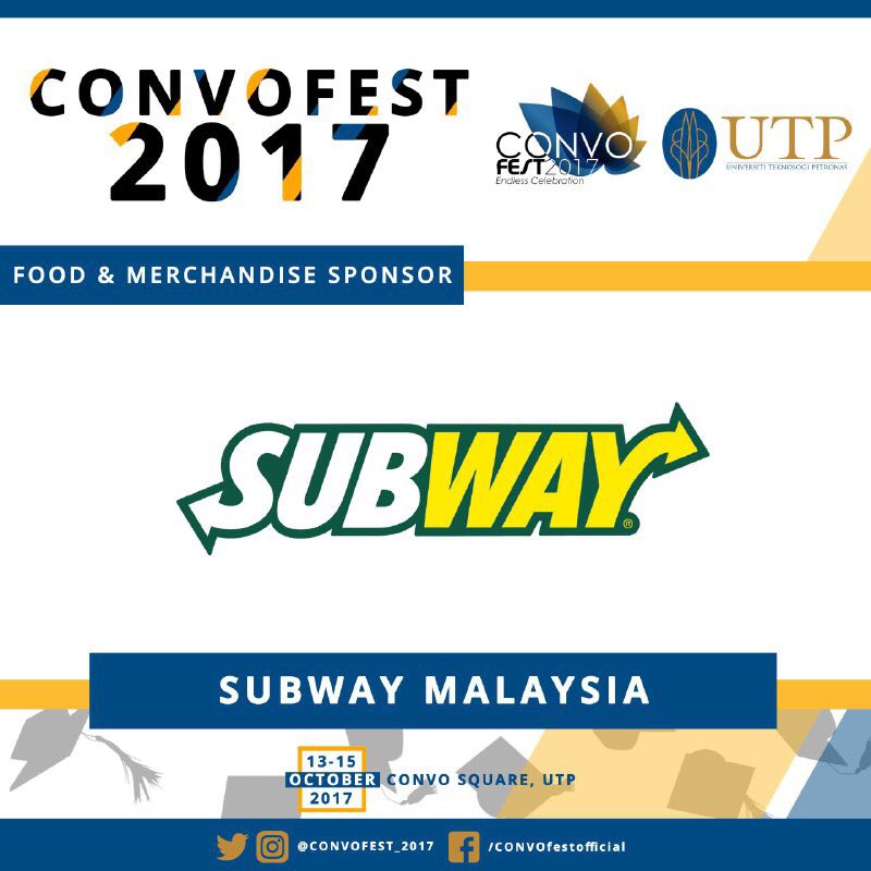 CONVOFEST_UTP's tweet photo. Thank you for sponsoring us food; Guys do visit them at their restaurant for more variety of foods!
#CONVOFEST2017 #endlesscelebrations https://t.co/7jvNPQnm4U