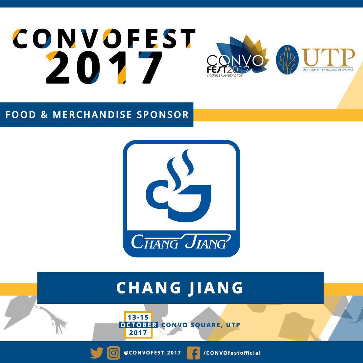 CONVOFEST_UTP's tweet photo. Thank you for sponsoring us food; Guys do visit them at their restaurant for more variety of foods!
#CONVOFEST2017 #endlesscelebrations https://t.co/wChNnsA0I6