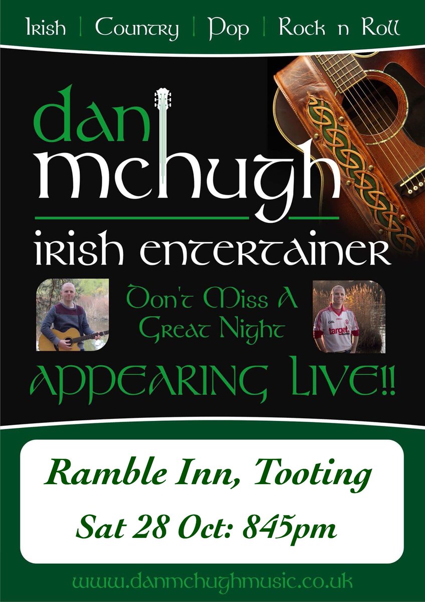 DanMcHugh1616's tweet photo. Night not be be missed! #rambleinn #tooting #SW17 #Irish #London #guinness #livemusic @RambleTooting https://t.co/WtjhtTFFQA