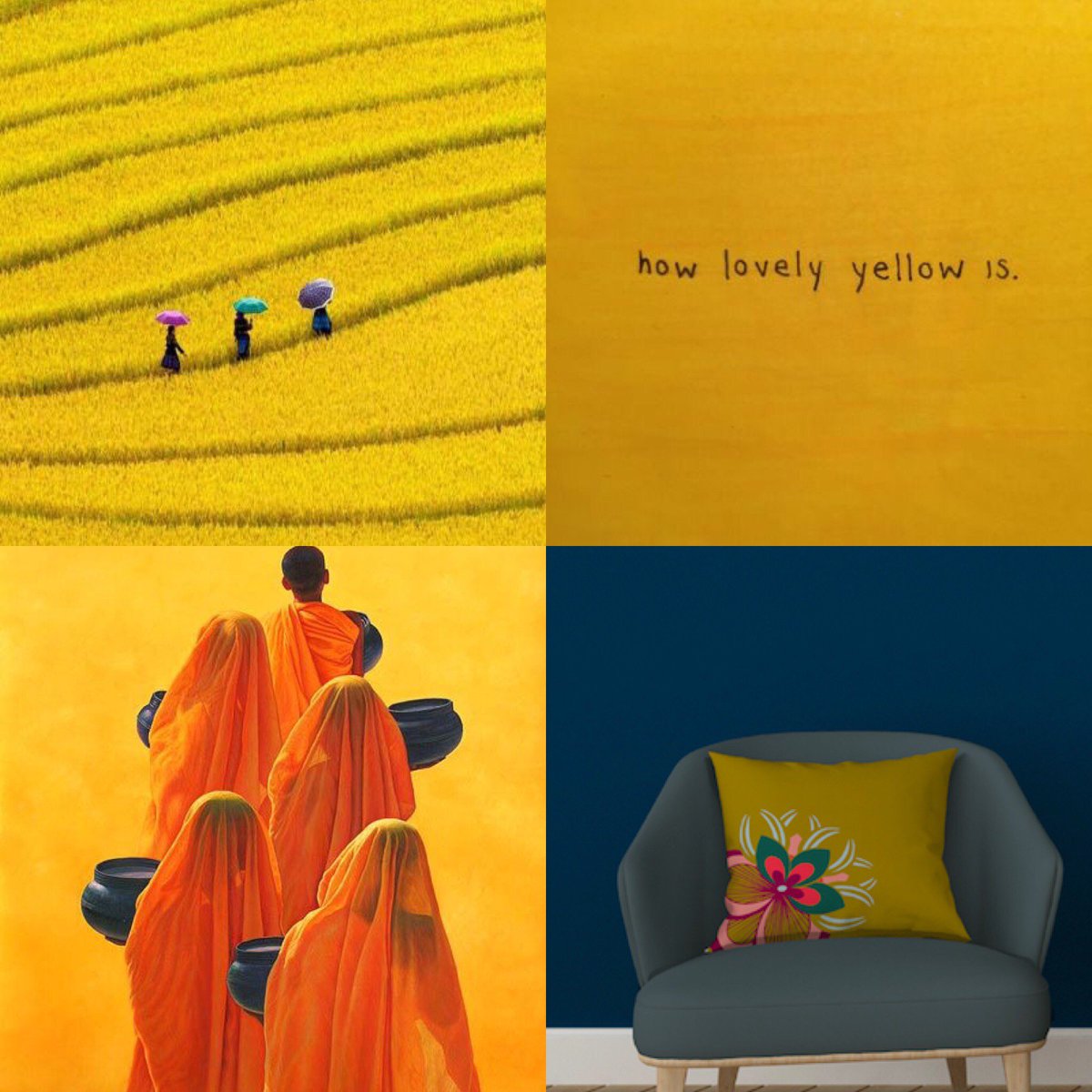 Dhona_design's tweet photo. dhona_design Le jaune pour un intérieur vitaminé et tendance! En petite touche cette couleur est capable de métamorphoser votre pièce. Osez-la! #soleil #deco #coloroftheyear2017 #coloroftheday #colorofsun #dhona_design #couleurtendance #madeinfrance #bohochic  #homedesign https://t.co/nrvzhtVRUB