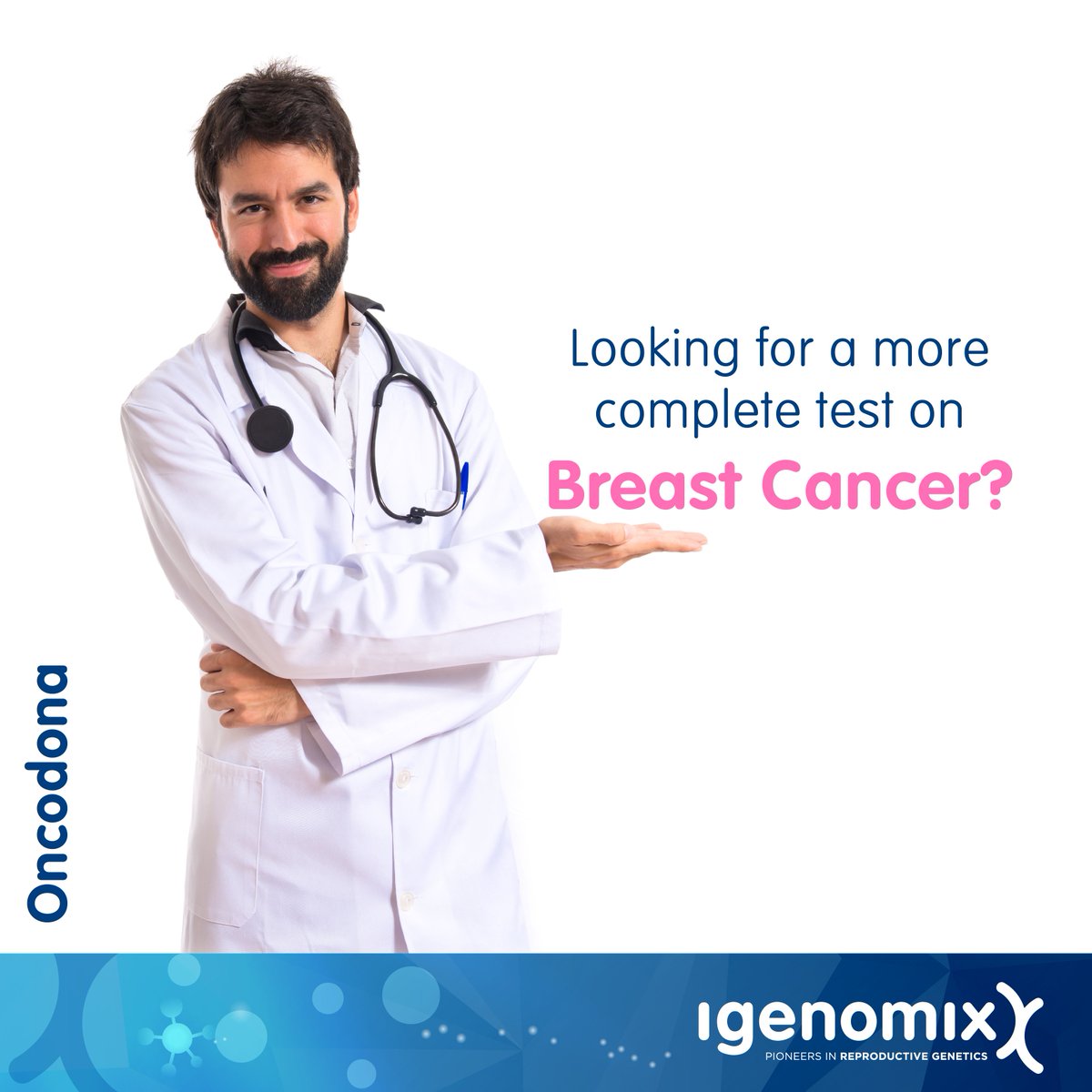 IgenomixME's tweet photo. Looking for a more complete test on #BreastCancer?
#Oncodona by #IGENOMIX analyzes genes associated with risk of breast & ovarian cancers. https://t.co/MhvWXtPuv4
