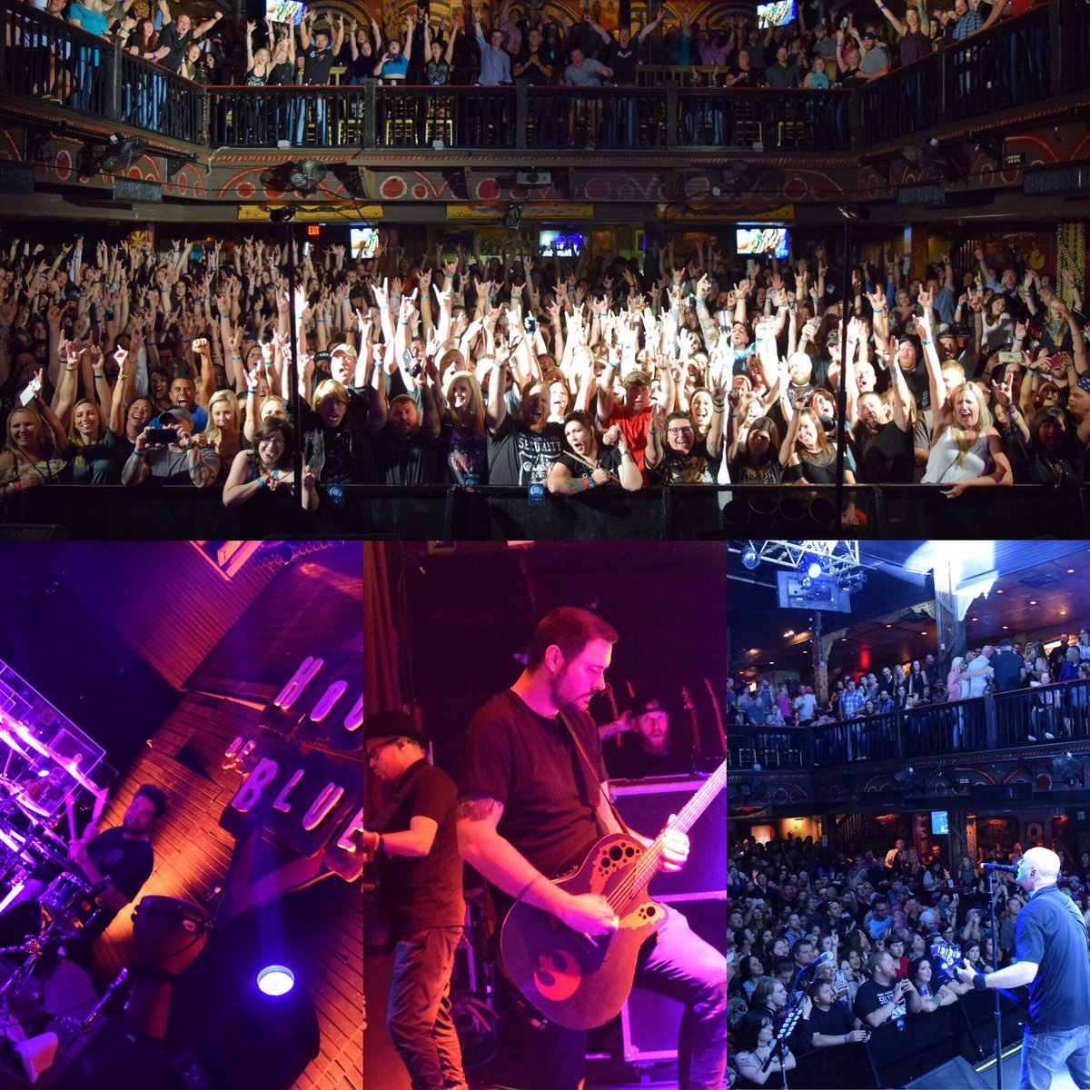 breakingbenj's tweet photo. NOLA we felt right at home with you on this 💀Friday the 13th💀 Thanks for coming out!!! 🤘🤘😈 #hobnola #breakingbenjamin #bbunplugged https://t.co/T3IGaJu6pd