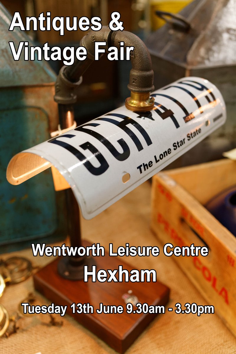 CCEvents's tweet image. Tue 17th Oct. #Antiques #Vintage Fair @WLCLeisure , #Hexham, #northumberland NE46 3PD. Up to 130 stands 9.30am to 3.30pm Adults £1.20