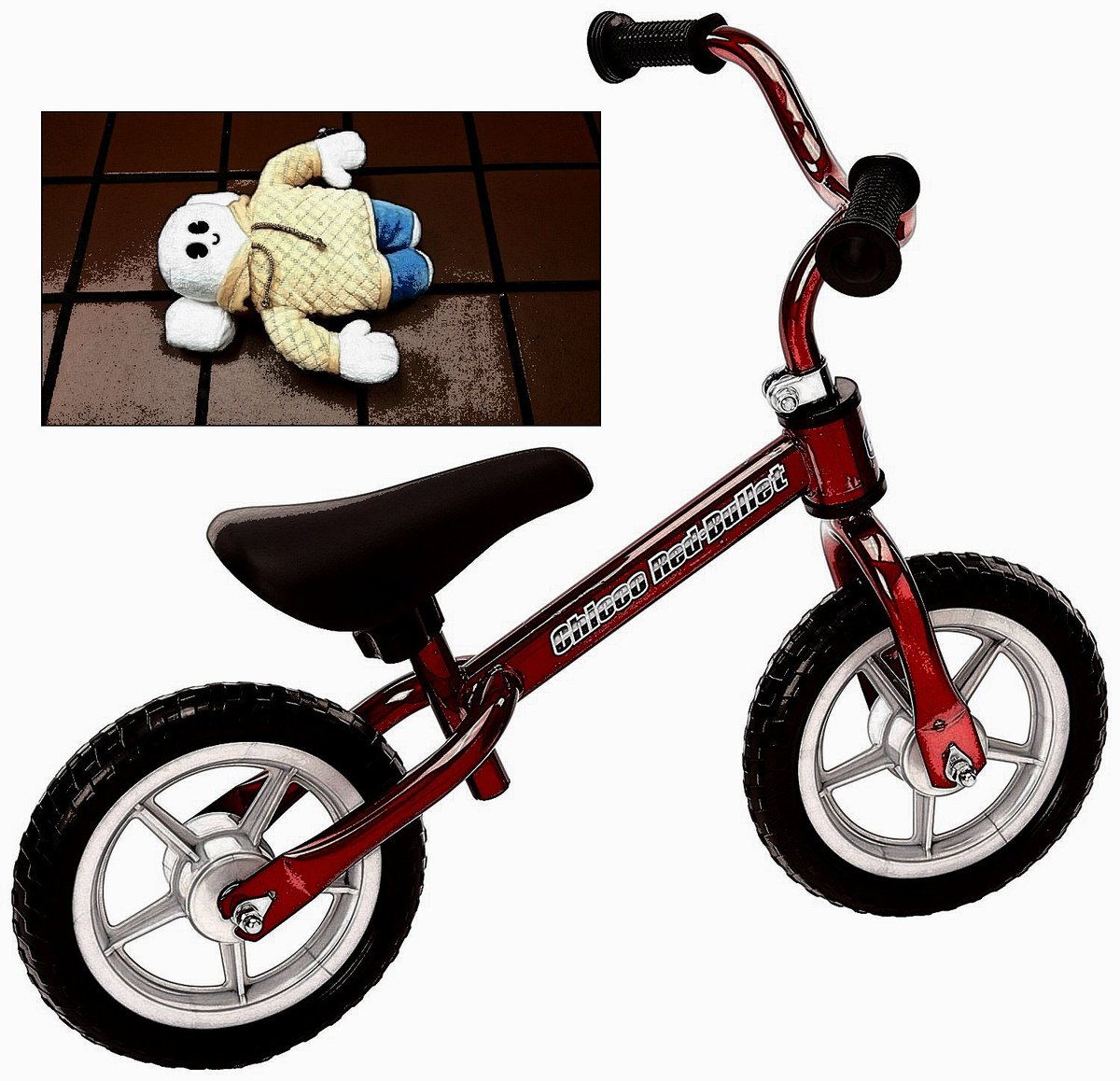 menchies_wp's tweet photo. "I fell on my back. Don't worry, it didn't hurt cuz I'm a marshmallow, soft and squishy." That's what Mellow told me on his 1st bike ride. https://t.co/Z4ERICHi8B