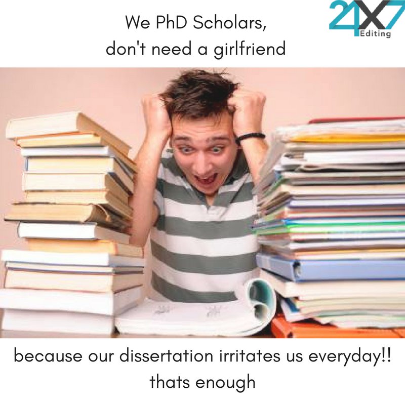 24x7Editing's tweet photo. Girlfriend? not required!
because our dissertation irritates us everyday!
#proofreading #research #Editor #Proofreader #PhD #PhDlife #PhDFun https://t.co/tJXjBHr6jm