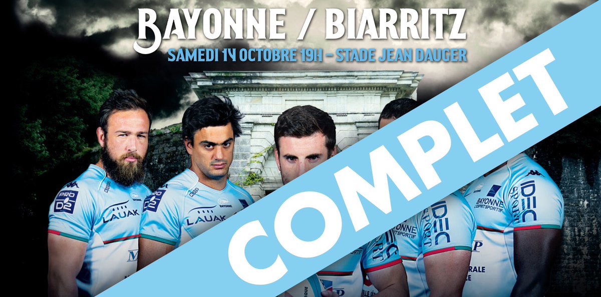 SylvieDURRUTY's tweet photo. Jour de Derby, jour de fête ! On y croit tous #ABBOPB #Derby #Bayonne https://t.co/ThLZGpkjWy