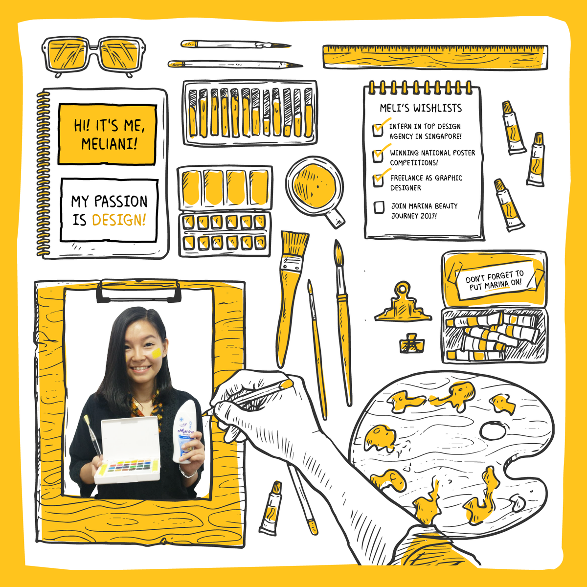 ❤Design! dr Intern di Design Agency Singapore hingga menjuarai Lomba2 Design Nasional! #SaatnyaBersinar #MarinaBeautyJourney <a href="/SahabatMarina/">Marina</a>