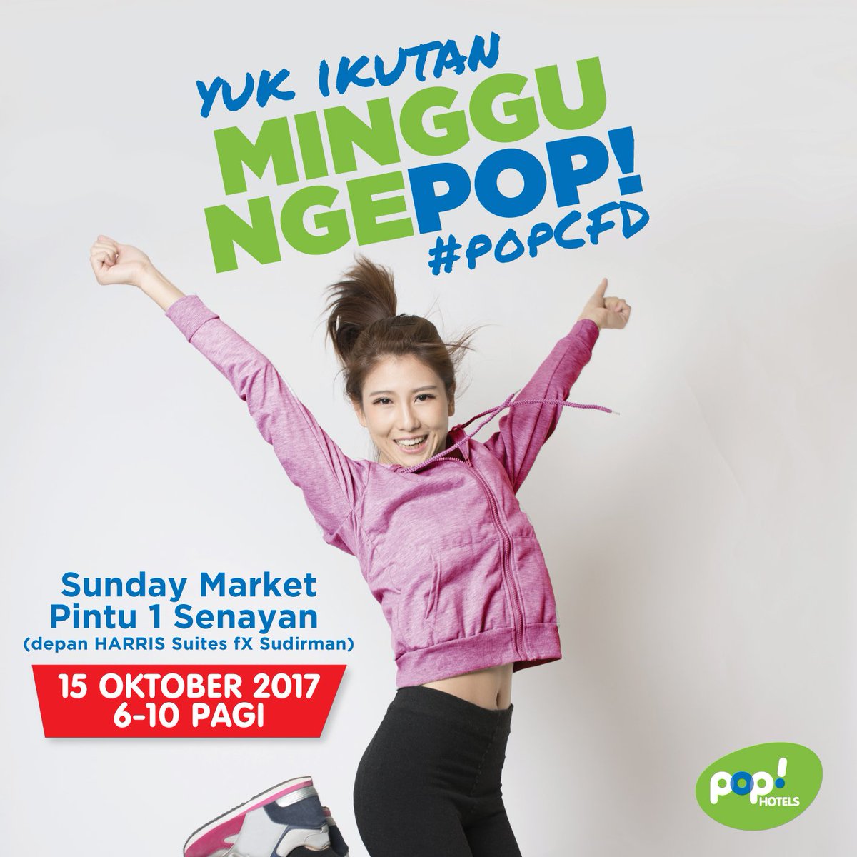 infocarfreeday_'s tweet photo. #POPCFD warnai Sunday Market Pintu Satu Senayan besok Minggu (15/10) @TauziaHotels #SenamPagi https://t.co/Ph3doN2DRc