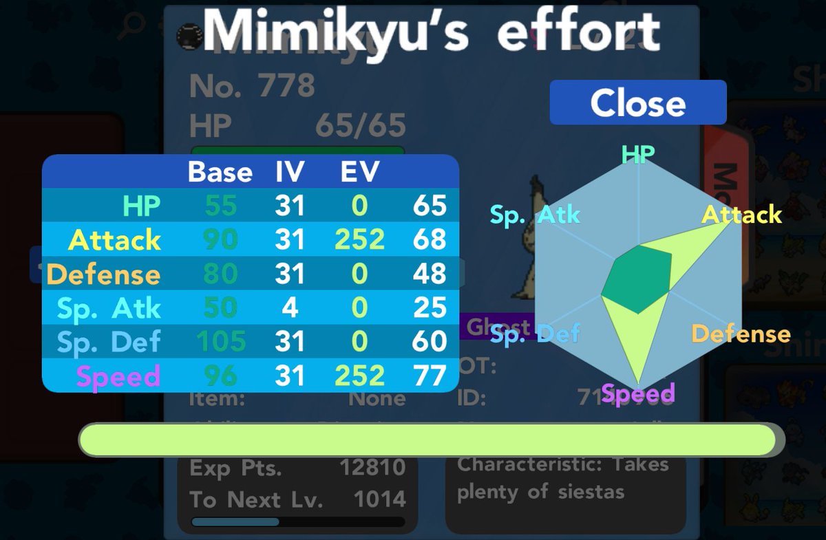 RxppRay's tweet photo. GIVEAWAY! 8 5x31 EV trained jolly Mimikyus! Retweet to enter, winners will be picked within the next few days. 😉😆 https://t.co/Qirk0TbHt3