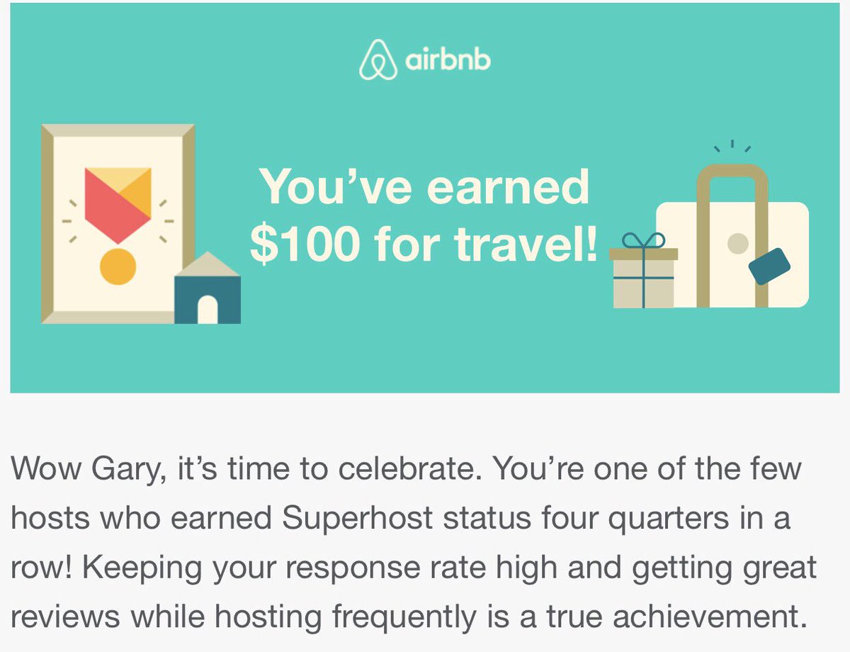 TreelineProp1's tweet photo. #SuperHost again!!! And this time it comes with a present 😀 Thank you #airbnb and of course our lovely guests 👍 https://t.co/eaNMg3shNl