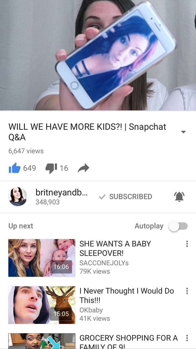 CTessier27's tweet photo. When your casually watching @britneyandbaby Q&amp;A and boom there you are 😂 https://t.co/gr7jrcJj47
