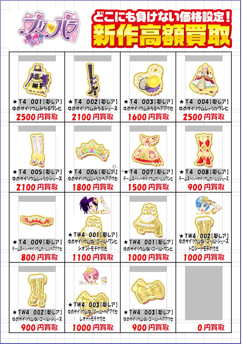 さらにプリパラ、アイカツの新弾の高価買取商品です、 ご参考下さい