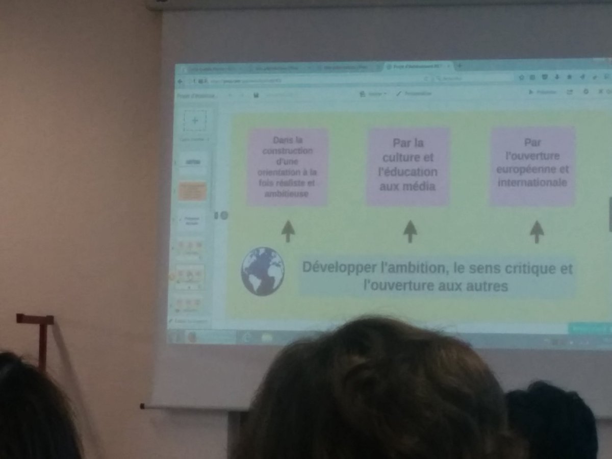 Cecile_Suel's tweet photo. Demi-journée de solidarité sur le projet d'établissement : développer l'ambition, le sens critique et l'ouverture aux autres par la culture et l'éducation aux media #EMI #profdocpower! https://t.co/LGXs0agx5i