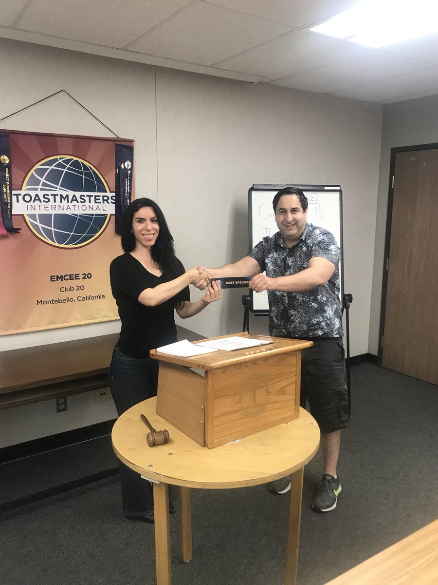 emceetwenty's tweet photo. Wonderful meeting #Toastmasters #public #publicspeaking #LosAngeles #California https://t.co/Xy8wZBwufn