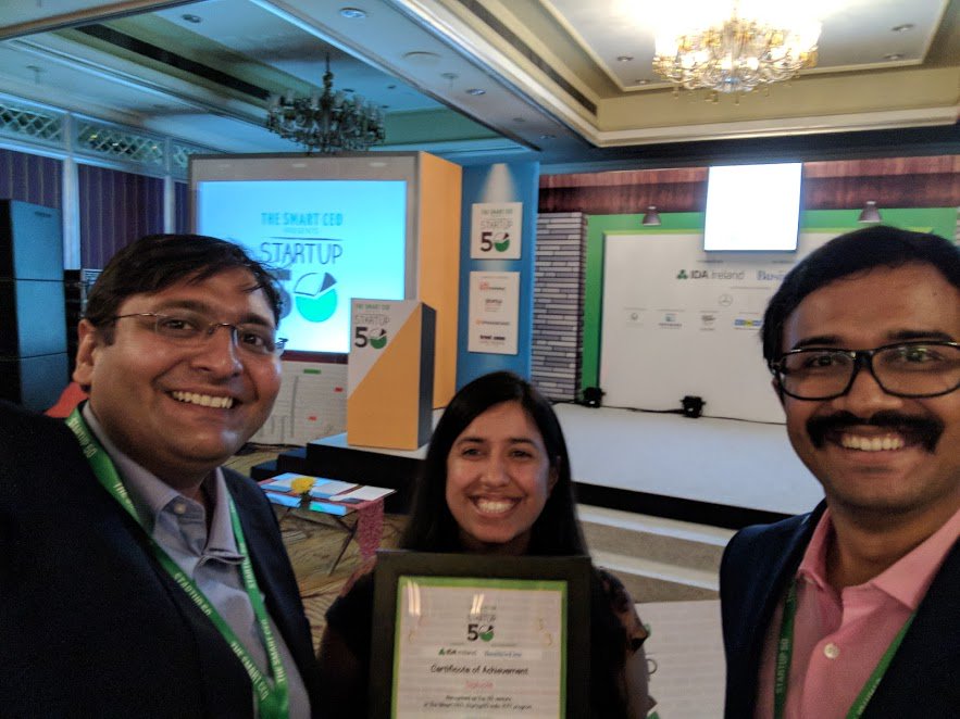 sigtuple's tweet photo. Winning is a humbling experience
#startupwithadifference #SigTuple #thesmartceostartup50 https://t.co/32DE3CnQzQ