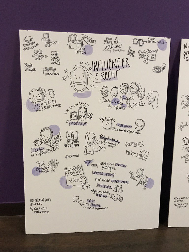Studio_mimikro's tweet photo. #Influencer &amp; Recht - was ist zu beachten? #hcb17 #sketchnotes #hsma #mimikro https://t.co/vgxQs9zp76