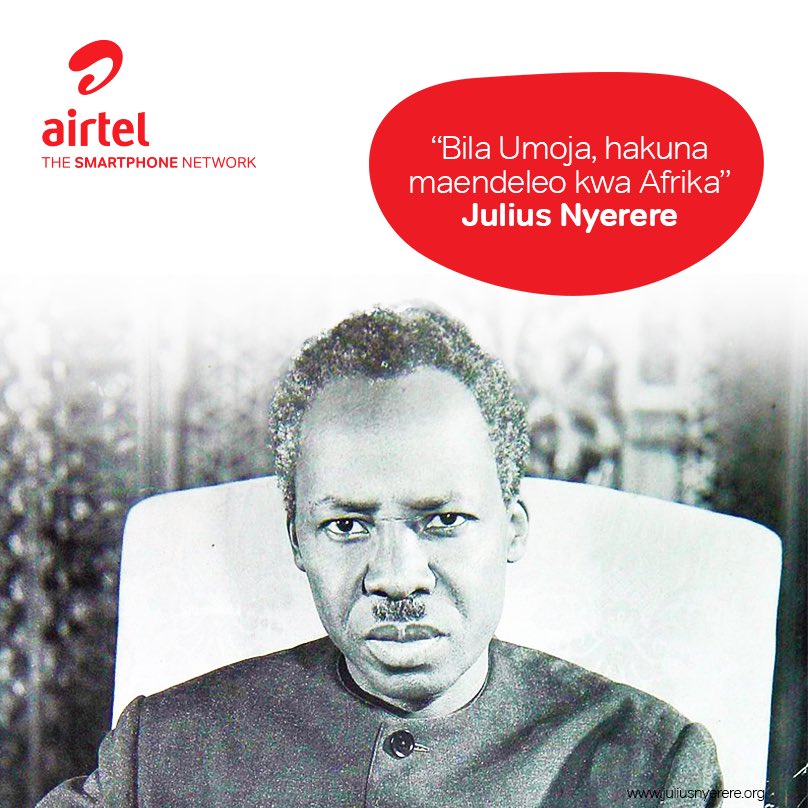 airtel_tanzania's tweet photo. Airtel tunawatakia siku njema ya #NyerereDay https://t.co/iegon79yMK