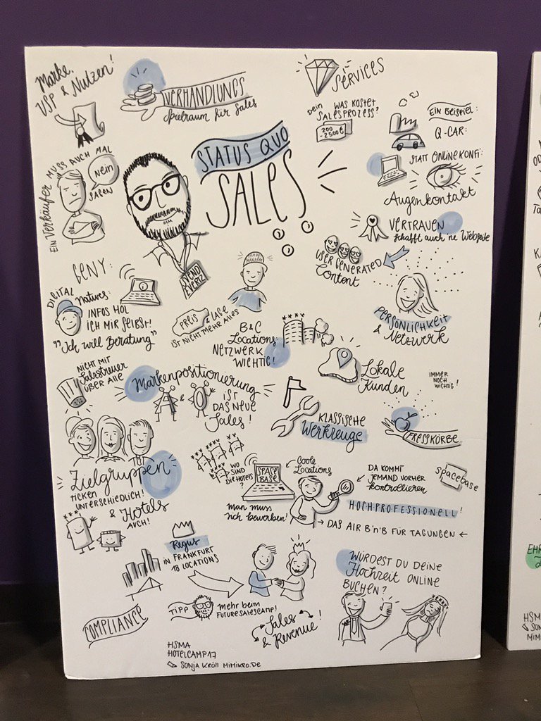 Studio_mimikro's tweet photo. #Sales in der Hotelbranche @svendevertz #hsma #hcb17 #sketchnotes #mimikro https://t.co/OPQdwhCGDu