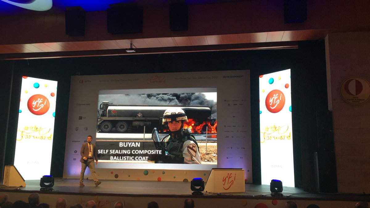 .<a href="/yfyi/">YFYİ</a> Demo Day'de #YFYİ2017'li 17 ekip sunumlarını tamamlayarak ödüllere yaklaştılar! Sırada #TTO ve #TBIGG girişimcileri var. #StepForward