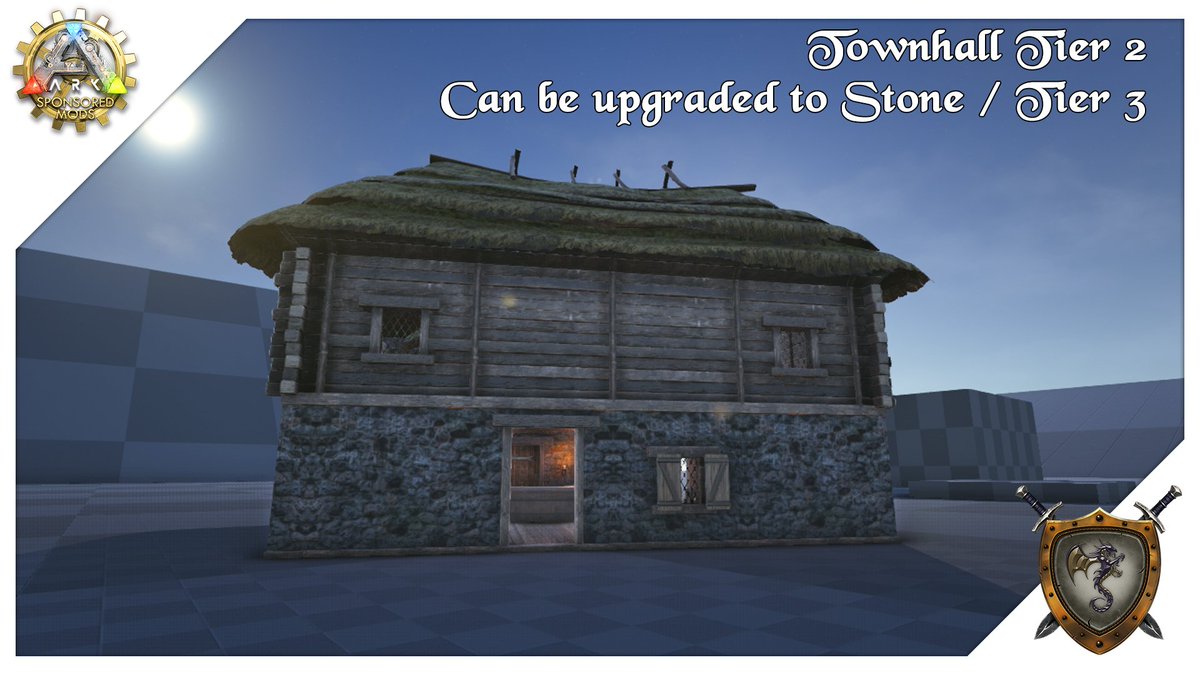 ArkSurvivalPlus's tweet photo. #SurvivalPlus just got an update! Check out our new upgradeable townhall! @survivetheark #ArkModProgram #playARK https://t.co/kxDPEUl0r6